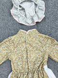 Girls' Floral Dress Set: 1 Floral Dress+1 Hat, Small and Fresh Floral Fabric, Soft and Comfortable Design, Simple and Fashionable. Girls' Sets, Halloween and Various Carnival Holiday Sets