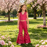 Girls Hot Pink Star Print Barbie 2-Piece Costume Set