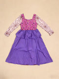 Girls Long Sleeve Printed Dress for Halloween & Carnival Party