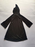 Girls printed hooded robe dress with digitally printed bow and scarf patterns. Cartoon animal prints decorate the hem. Great for Halloween, carnivals, holiday parties and stage performances.