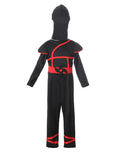 Boys Black and Red Ninja 3-Piece Costume Set