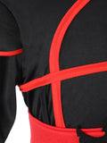 Boys Black and Red Ninja 3-Piece Costume Set