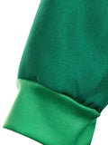 Girls St. Patrick's Day Green Leprechaun Costume Set with Long Sleeve Cloak and Hat