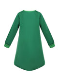 Girls St. Patrick's Day Green Leprechaun Costume Set with Long Sleeve Cloak and Hat