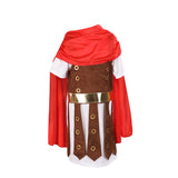Boys' Samurai Outfit: 1pc Boys' Print Kimono + 1 Solid Color Cape, Roman Style Print Pattern, Boys' Halloween and Various Carnival Party Costume, Stage Performance and Masquerade Costume
