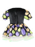 Girls Cute Witch Costume Set with Dress and Witch Hat
