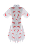 Girls Bloody Zombie Nurse 4-Piece Halloween Costume Set