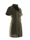 Teen Girls Aviator Pilot Short Sleeve Mini Dress Costume
