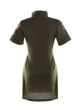 Teen Girls Aviator Pilot Short Sleeve Mini Dress Costume