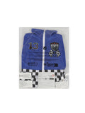 Girls Blue Race Car Driver 2-Piece Checkerboard Costume Set