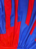 Girls Red & Blue Split Clown Sleeveless Dress Costume