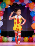 Girls Clown Costume Set for Halloween & Carnival Party