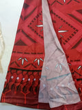 Girls Color-block Print Dress with Grass Skirt, One-shoulder Outfit for Festival Shows