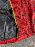 Girls Red and Black Royal Queen Costume Dress with Gold Trim