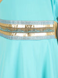 Girls Light Blue Slip Dress with Headband for Goddess Halloween Performance
