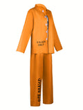 Orange Prison Inmate 3-Piece Costume Set