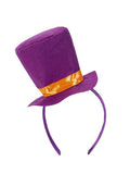 Girls Mad Hatter Clown 4-Piece Costume Set