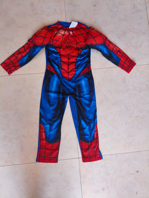Kids Classic Spiderman Long Sleeve Jumpsuit Costume