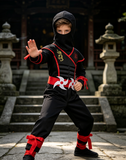 Kids Deluxe Ninja Costume with Shuriken Belt and Hood