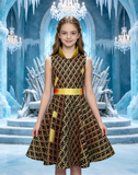 Girls Queen Anna Dress Frozen Inspired Costume for Halloween