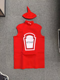 Kids Ketchup Bottle Costume Set