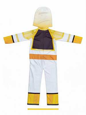 Boys' Festival Printed Costume Set: stand collar jumpsuit with clear bright prints, soft premium fabric and simple stylish design, perfect for Halloween and all carnival parties.