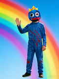 Boys' Printed Costume Set: 1 jumpsuit with stand collar and crisp vivid prints. Made of soft comfortable fabric in simple stylish design, multiple colors available. Kids dress-up suit for Halloween and various carnival parties.