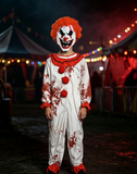Kids Scary Clown Halloween Costume Set with Mask