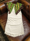 Girls Native American Style Tribal Print Fringed Costume Dress