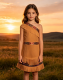 Kids Native American Themed Fringe Dress Costume