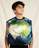 Kids Earth Globe Printed Costume Top