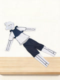 Boys 4Pcs Costume Set with Mask & Backpack for Halloween & Stage Performance