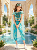 Girls Jasmine Princess 3-Piece Costume Set
