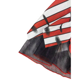 Girls Color Block Costume Dress with Dark Red Headpiece for Holiday Parties