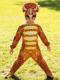 Kids Triceratops Dinosaur Full Jumpsuit Costume