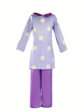 Kids Purple Polka Dot Cartoon Costume for Halloween & Cosplay