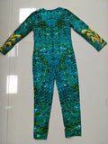Girls Full Print Jumpsuit with Sea King Pattern for Halloween & Masquerade