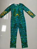 Girls Full Print Jumpsuit with Sea King Pattern for Halloween & Masquerade