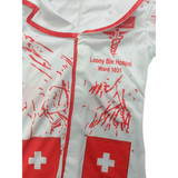 Girls Nurse Dress Set with Nurse Cap for Halloween Party