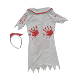 Girls Nurse Dress Set with Nurse Cap for Halloween Party
