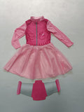 Girls Pink Pilot Dress with Detachable Wings for Halloween Party