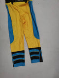 Boys Padded Jumpsuit Set Fake suspender & belt print, unique leg patterns, suitable for performances and parties.