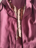 Boys 3PCS Halloween Costume Set, Purple Coat, Dark Red Pants & Hat
