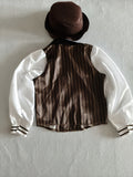 Boys Color Block Costume Set with Hat for Halloween & Carnival