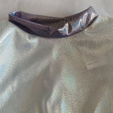 Girls Silver Futuristic Jumpsuit with Glasses for Party Performance