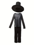 Boys 4PCS Printed Costume Set for Halloween & Carnival Party
