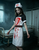 Kids Zombie Nurse Halloween Costume Set