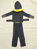 1 Boys' Ninja Set | Black Crew Neck Top, Pants, Belt, Vest, Hat | Multi-Color Options | Perfect For Halloween, Ninja/Martial Arts Themed Parties, Events