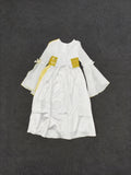 Girls Princess Dress with Golden Belt for Halloween & Christmas Party
