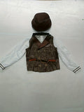 Boys Color Block Costume Set with Hat for Halloween & Carnival